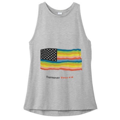 Turnover T.O.U.R 15 Pride Flag Ladies PosiCharge Tri-Blend Wicking Tank