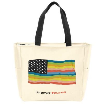 Turnover T.O.U.R 15 Pride Flag Zip Tote Bag