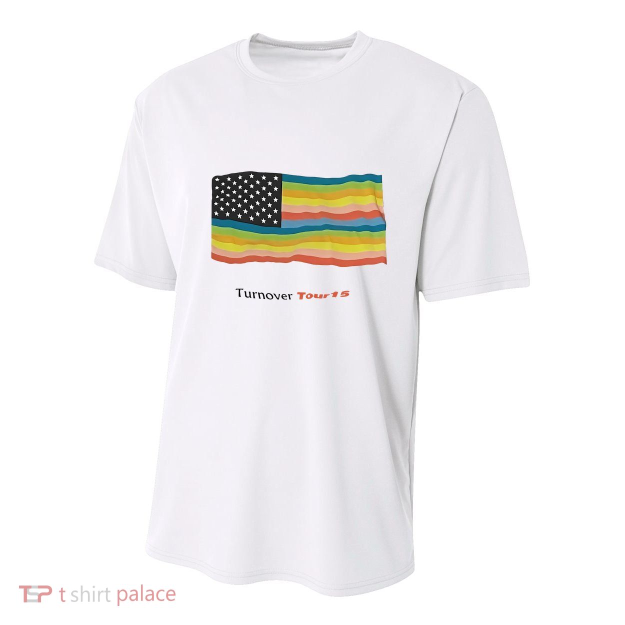 Turnover T.O.U.R 15 Pride Flag Youth Performance Sprint T-Shirt