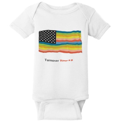 Turnover T.O.U.R 15 Pride Flag Baby Bodysuit