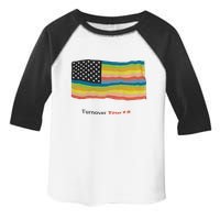 Turnover T.O.U.R 15 Pride Flag Toddler Fine Jersey T-Shirt
