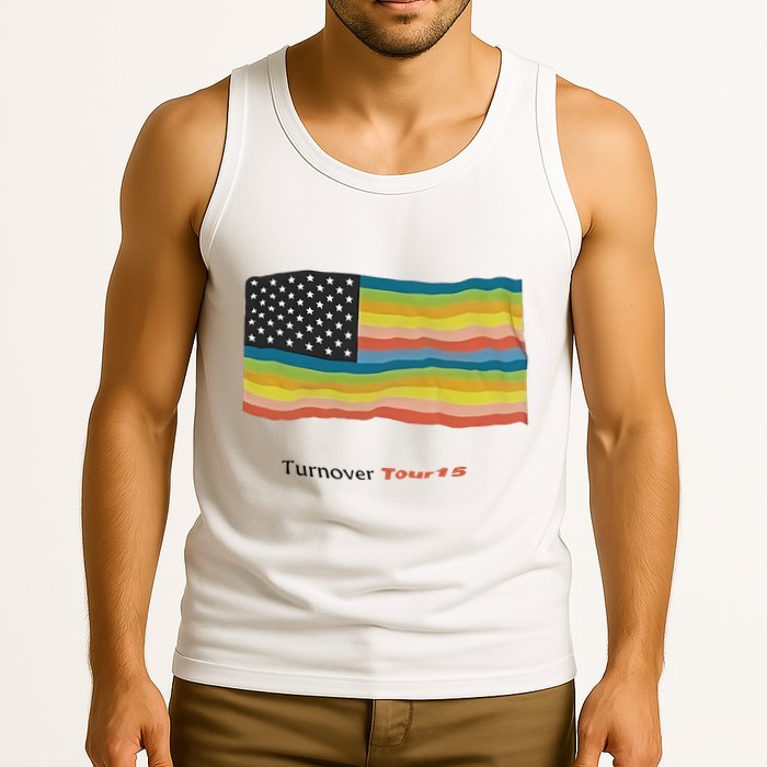 Turnover T.O.U.R 15 Pride Flag Tank Top