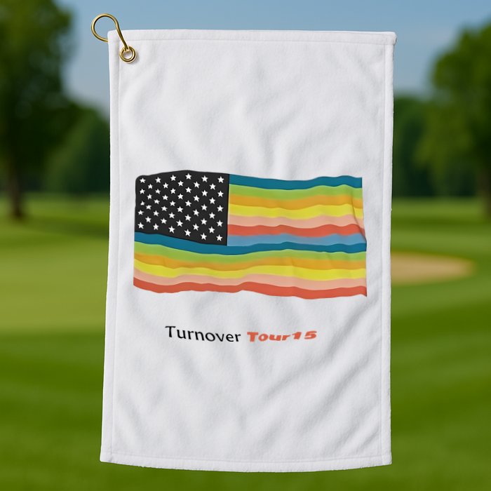 Turnover T.O.U.R 15 Pride Flag Golf Towel