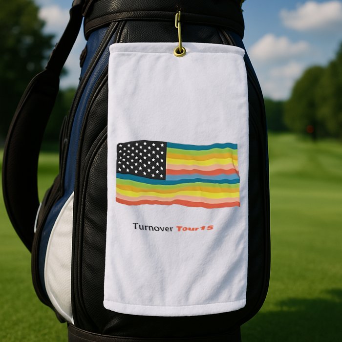 Turnover T.O.U.R 15 Pride Flag Golf Towel