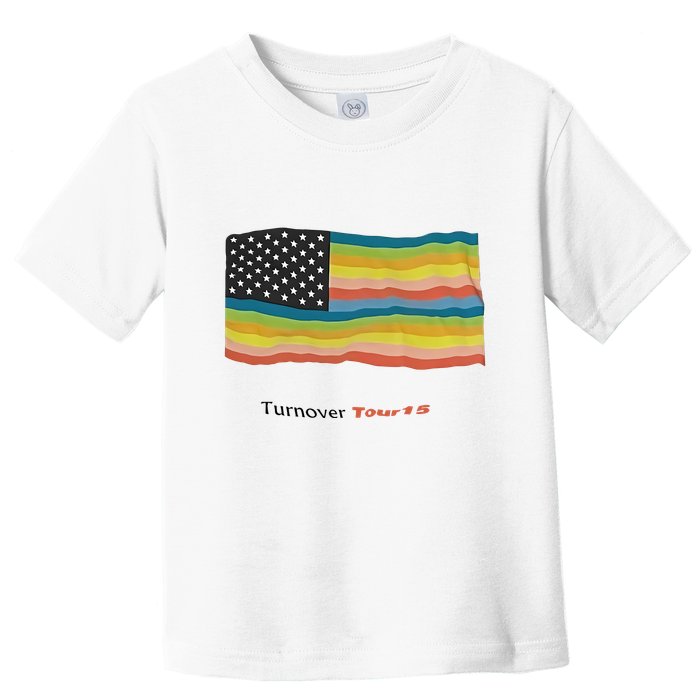 Turnover T.O.U.R 15 Pride Flag Toddler T-Shirt