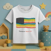Turnover T.O.U.R 15 Pride Flag Toddler T-Shirt