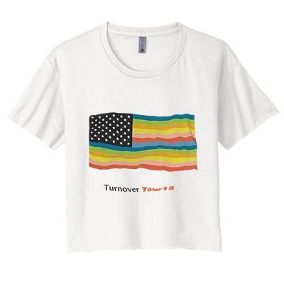 Turnover T.O.U.R 15 Pride Flag Crop Top