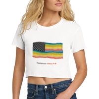 Turnover T.O.U.R 15 Pride Flag Crop Top