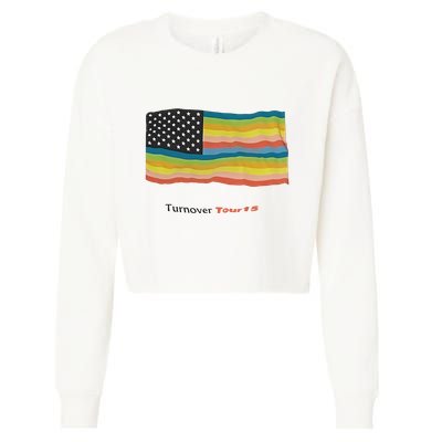 Turnover T.O.U.R 15 Pride Flag Cropped Pullover Crew