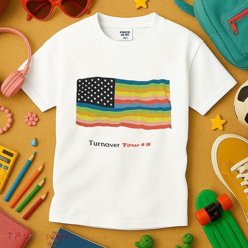 Turnover T.O.U.R 15 Pride Flag Kids T-Shirt
