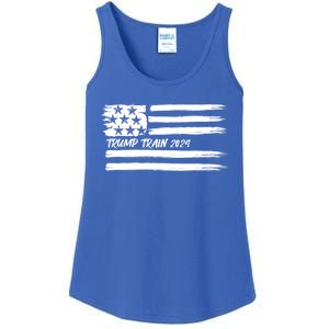 Trump Train 2024 President Election Campaign Usa Flag Pride Funny Gift Ladies Essential Tank