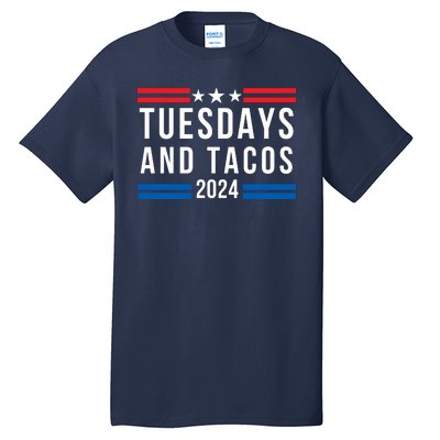 Tuesdays & Tacos 2024 Funny Foodie Trendy Mexican Fiesta Taco Lover Foodie Humor Tall T-Shirt