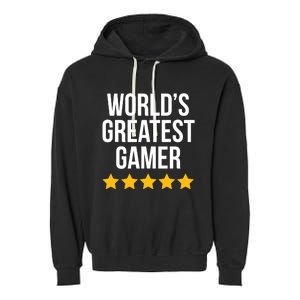 The Throne 2024 WorldS Greatest Gamer Garment-Dyed Fleece Hoodie