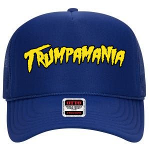 Trumpamania Trump 2024 High Crown Mesh Back Trucker Hat