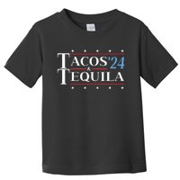 Tacos Tequila 24 Funny Presidential Election 2024 Parody Toddler T-Shirt