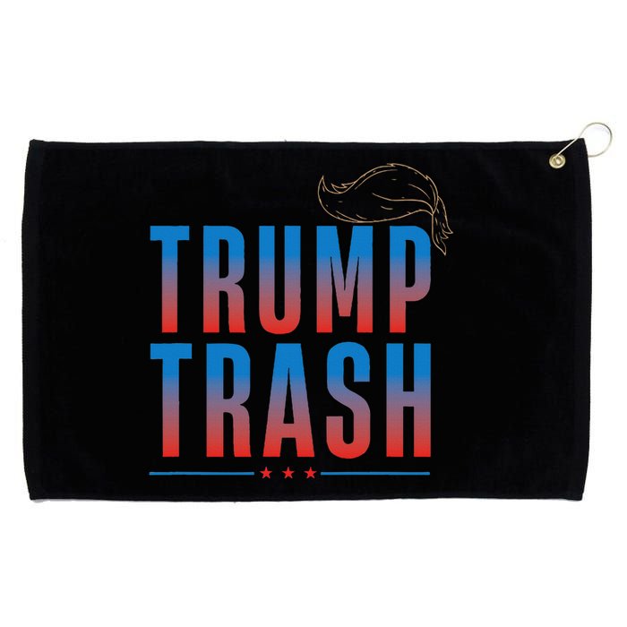 Trash Trump 2024 Grunge Garbage For Trump Grommeted Golf Towel