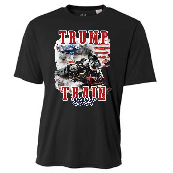 Trump Train 2024 Cooling Performance Crew T-Shirt