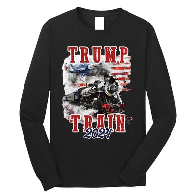 Trump Train 2024 Long Sleeve Shirt