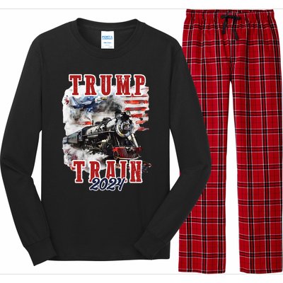 Trump Train 2024 Long Sleeve Pajama Set