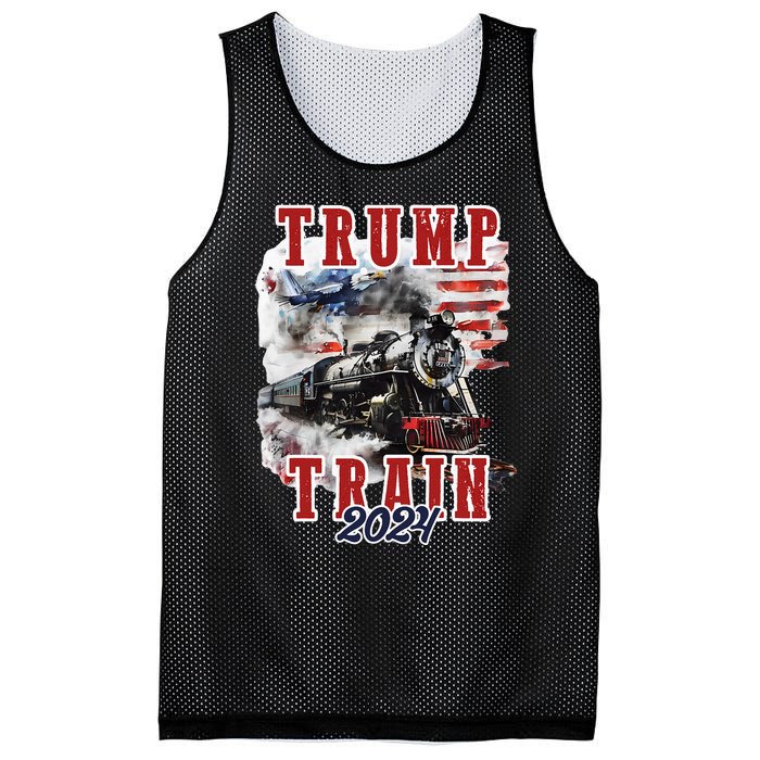 Trump Train 2024 Mesh Reversible Basketball Jersey Tank