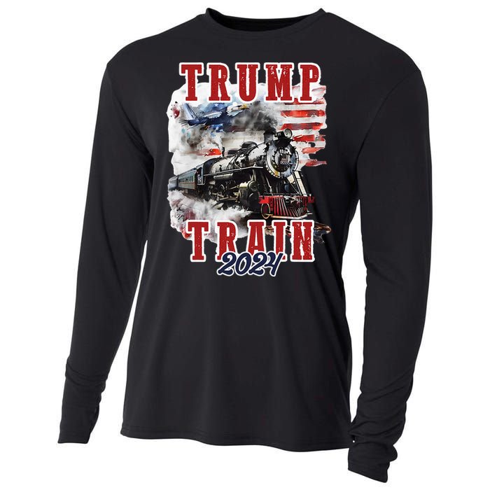 Trump Train 2024 Cooling Performance Long Sleeve Crew