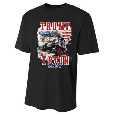 Trump Train 2024 Performance Sprint T-Shirt