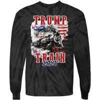 Trump Train 2024 Tie-Dye Long Sleeve Shirt