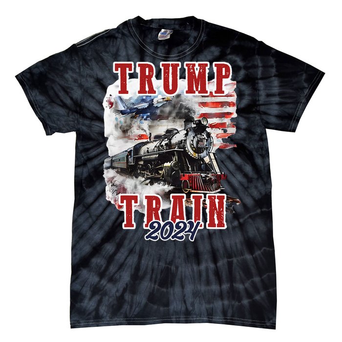 Trump Train 2024 Tie-Dye T-Shirt