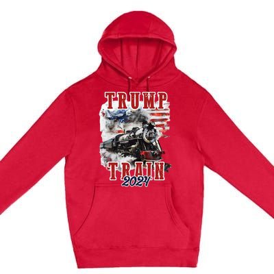 Trump Train 2024 Premium Pullover Hoodie