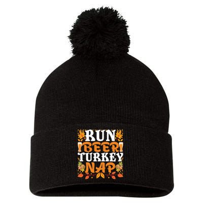 Turkey Trot 2024 Pom Pom 12in Knit Beanie