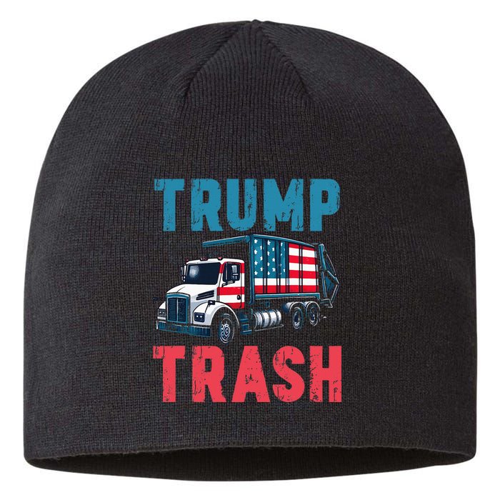 Trump Trash 2024 Grunge Vintage Garbage For Trump Sustainable Beanie