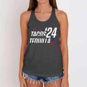 Tacos & Tequila 2024 Election Women's Knotted Racerback Tank