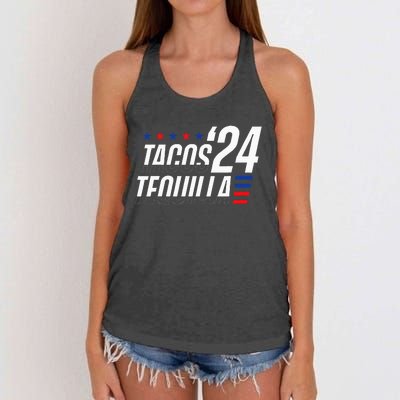 Tacos & Tequila 2024 Election Women's Knotted Racerback Tank