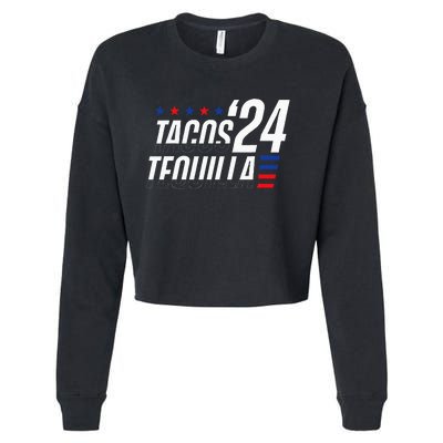 Tacos & Tequila 2024 Election Cropped Pullover Crew