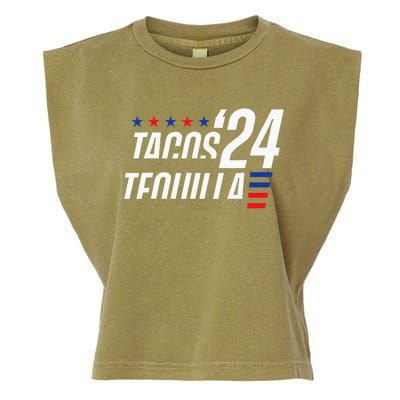 Tacos & Tequila 2024 Election Garment-Dyed Women's Muscle Tee