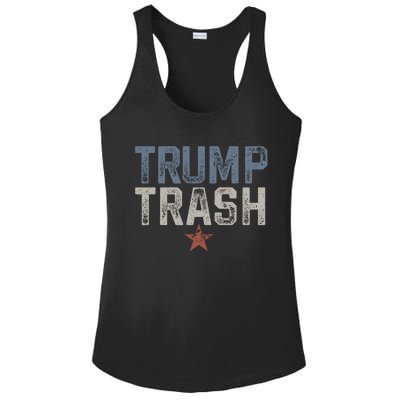 Trump Trash 2024 Grunge Vintage Garbage For Trump Ladies PosiCharge Competitor Racerback Tank