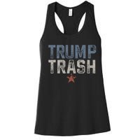 Trump Trash 2024 Grunge Vintage Garbage For Trump Women's Racerback Tank