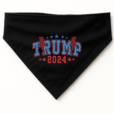 Thunder Trump 2024 Graphic USA-Made Doggie Bandana