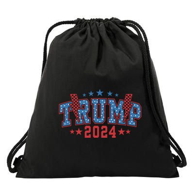 Thunder Trump 2024 Graphic Drawstring Bag