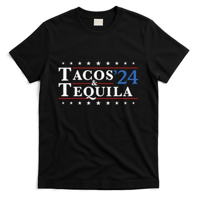 Tacos Tequila 24 Funny Taco And Tequila T-Shirt