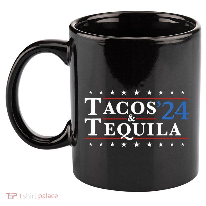 Tacos Tequila 24 Funny Taco And Tequila 11oz C Handle Ceramic Mug