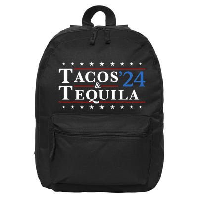 Tacos Tequila 24 Funny Taco And Tequila 16 in Basic Backpack