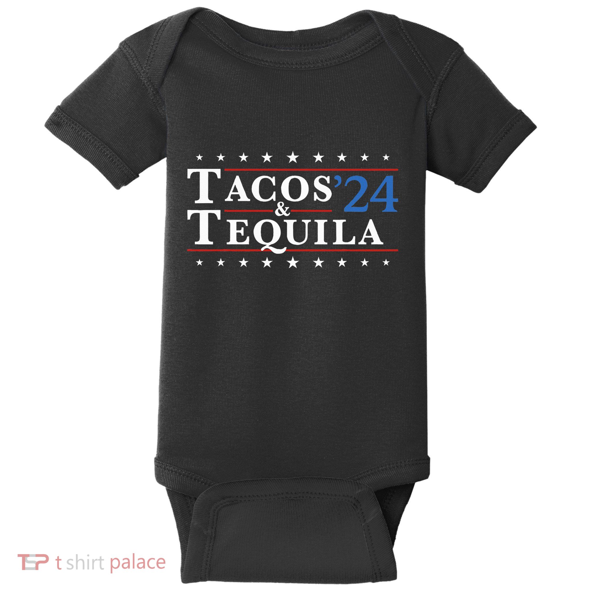 Tacos Tequila 24 Funny Taco And Tequila Baby Bodysuit