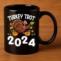 Turkey Trot 2024 11oz C Handle Ceramic Mug