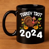 Turkey Trot 2024 11oz C Handle Ceramic Mug