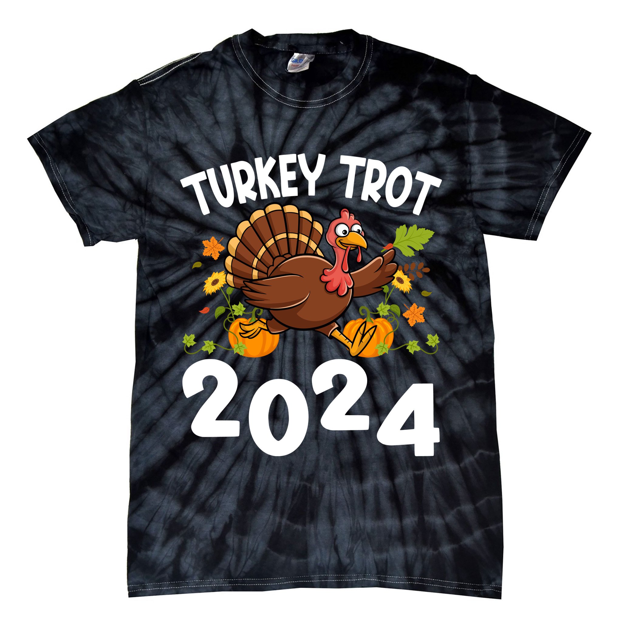Turkey Trot 2024 Tie-Dye T-Shirt