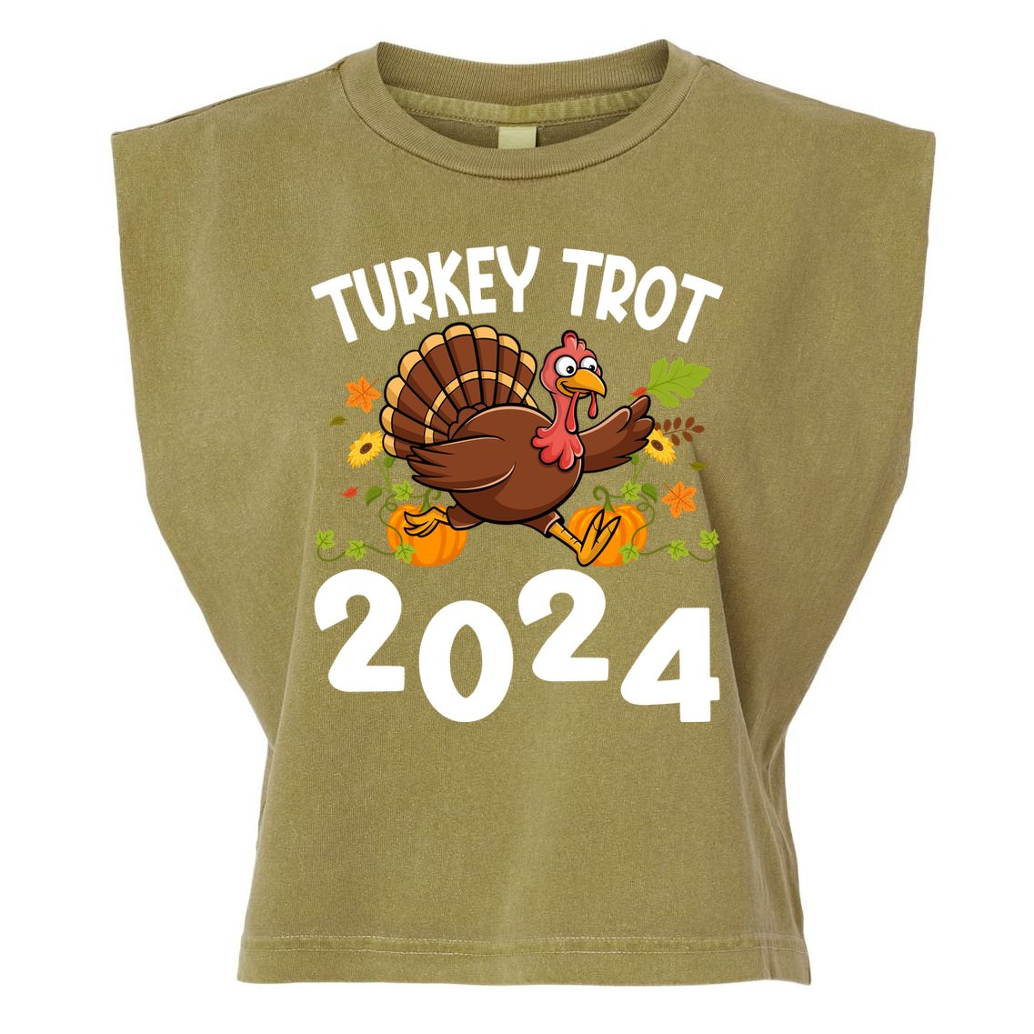 Turkey Trot 2024 Garment-Dyed Women's Muscle Tee