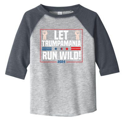 Trumpamania Trump 2024 Let Trumpamania Run Way Brother Toddler Fine Jersey T-Shirt