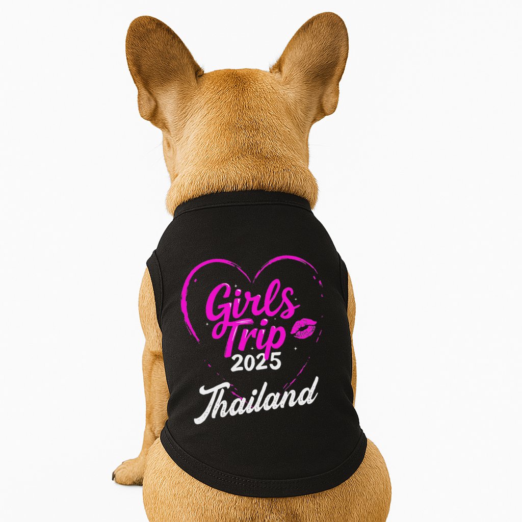 Trip Thailand 2025 Vacation Weekend Birthday Squad Doggie Tank