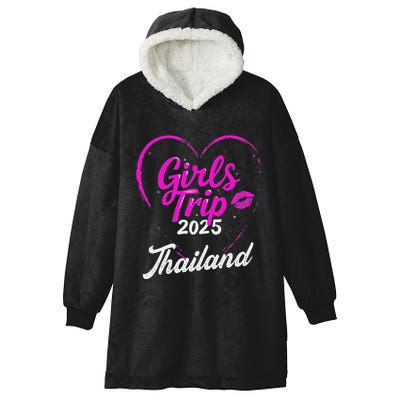 Trip Thailand 2025 Vacation Weekend Birthday Squad Hooded Wearable Blanket